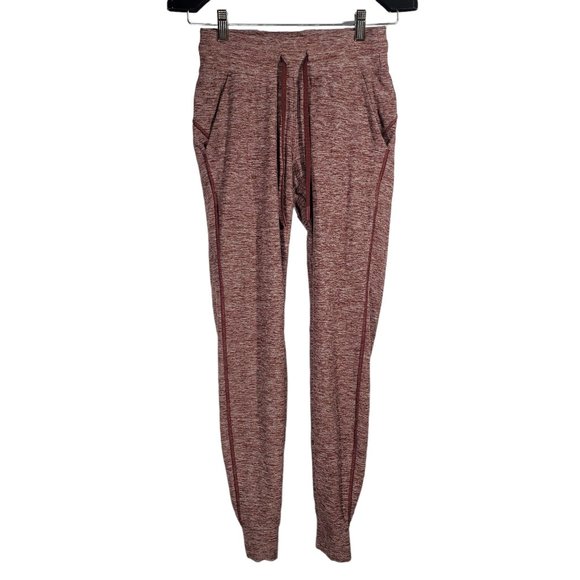 Lululemon Ready To Rulu Pants Joggers Raspberry Burgundy Athleisure Workout Gym - Picture 1 of 5